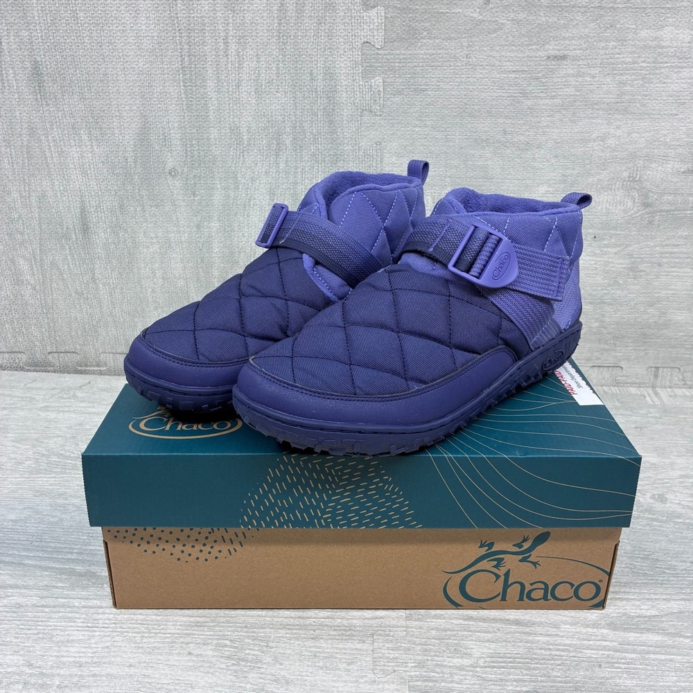 Chaco Ramble Rugged Shoes Women's 10 Cosmos Purple Quilted‎ Fleece JCH110162Z
